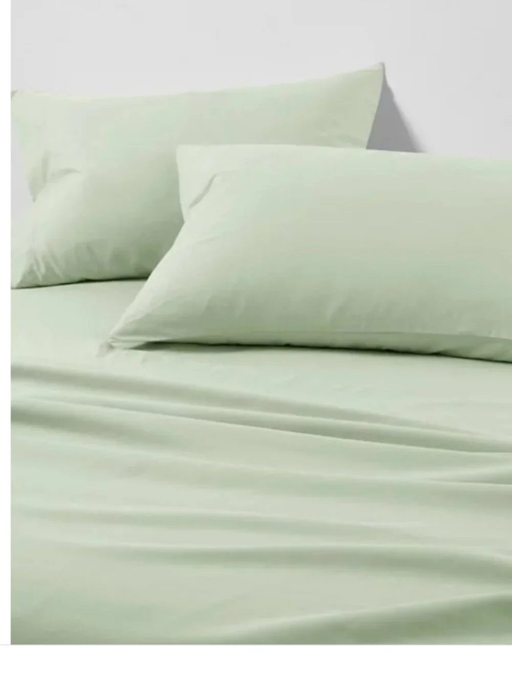 Threshold 100% Cotton Light Green Flat and Fitted‎ Sheets -Twin